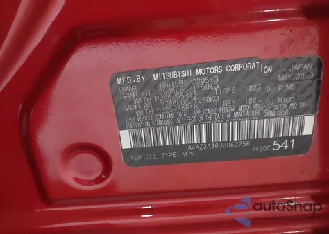 2018 Mitsubishi Outlander Se from USA, damaged, VIN JA4AZ3A36JZ062756